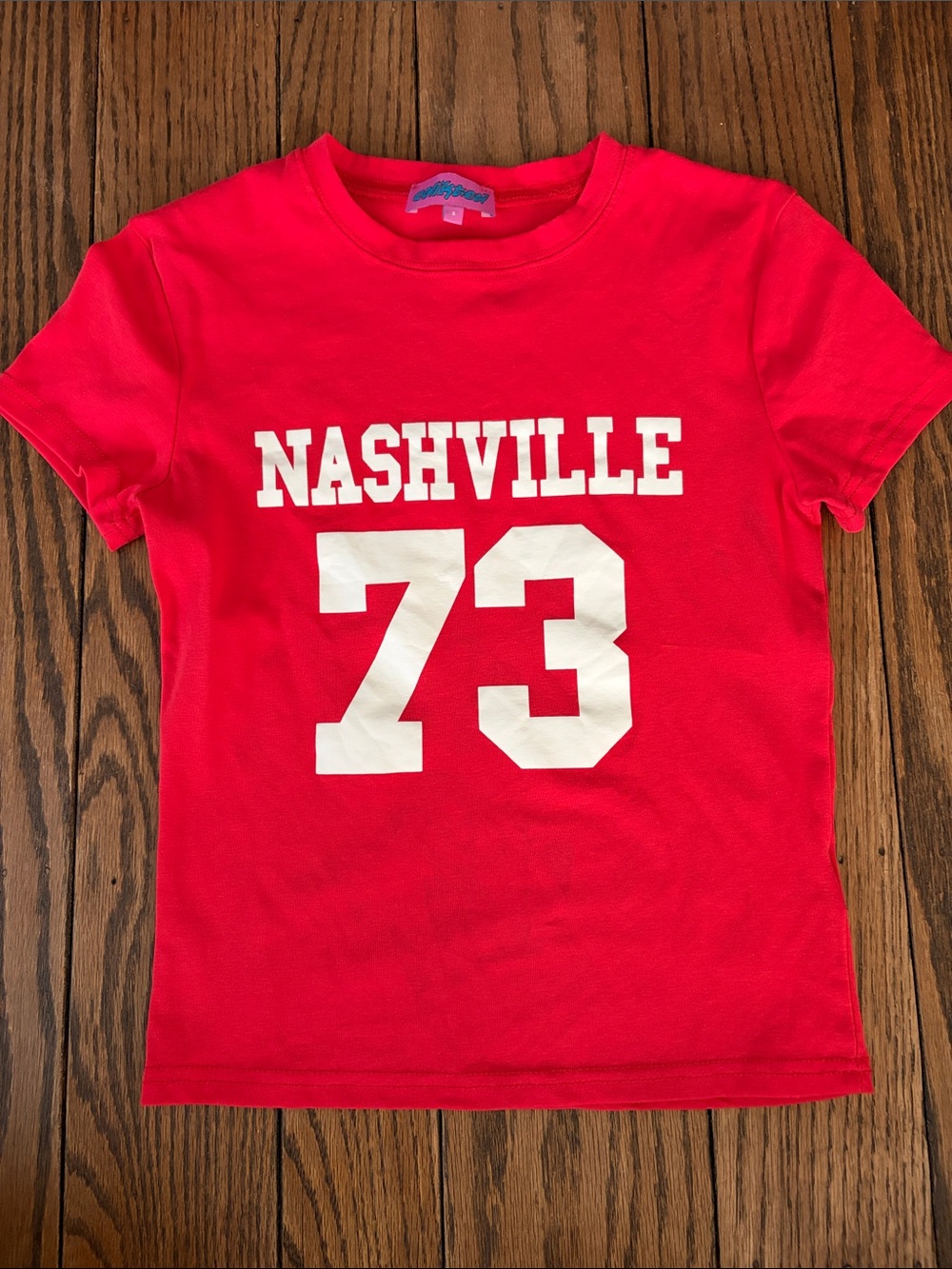 Edikted Bright Red Nashville 73 Graphic Tee